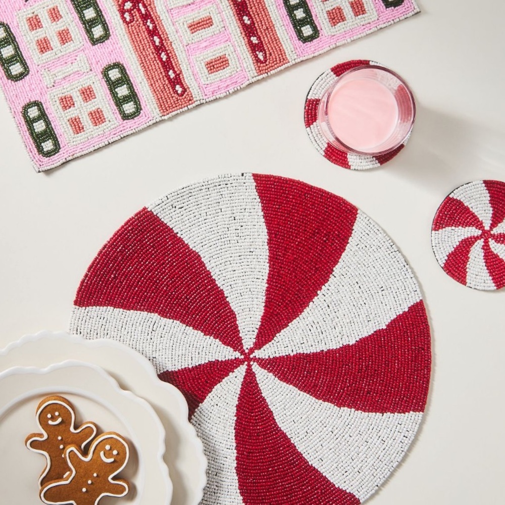 Payton James beaded Gingerbread Placemat - Picture 2 of 4